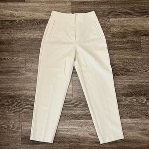 Zara cream tapered trousers medium